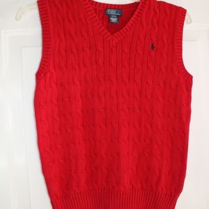 Polo Ralph Lauren red sweater vest